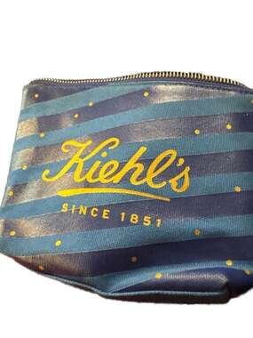 Kiehl's Since 1851 Limited Edition Maite Franchi Blue Makeup Bag